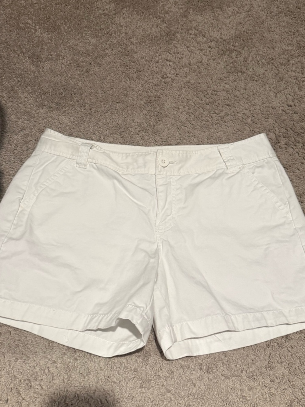 Calvin Klein Jeans White Women's Cotton Bermuda Shorts